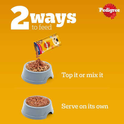 Pedigree Adult Wet Dog Food - Chicken & Liver Gravy - 130g x 12