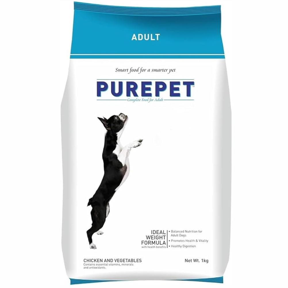Purepet Adult Dry Dog Food - Chicken & Vegetable - 1kg