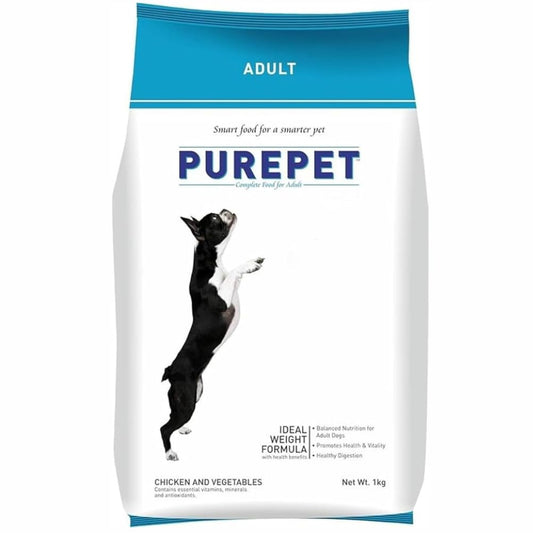 Purepet Adult Dry Dog Food - Chicken & Vegetable - 1kg
