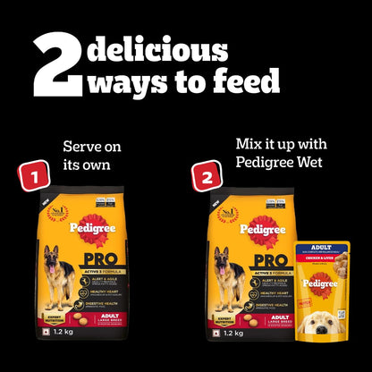 Pedigree PRO Adult Large Breed Dry Dog Food - 3kg