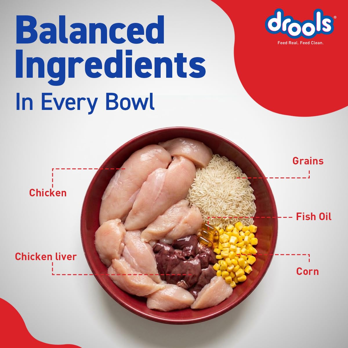 Drools Optimum Performance Adult Dry Dog Food - Chicken - 10kg
