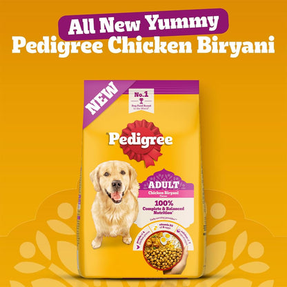 Pedigree Adult Dry Dog Food - Chicken Biryani - 1kg