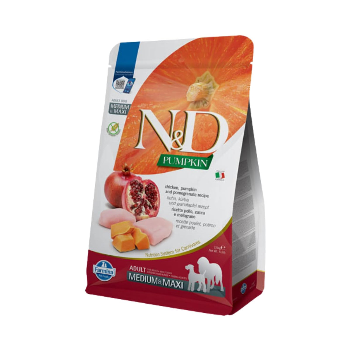 Farmina N&D Pumpkin Adult Medium/Maxi Dry Dog Food - 2.5kg