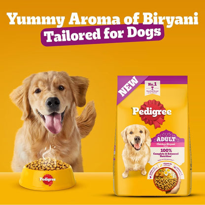 Pedigree Adult Dry Dog Food - Chicken Biryani - 1kg