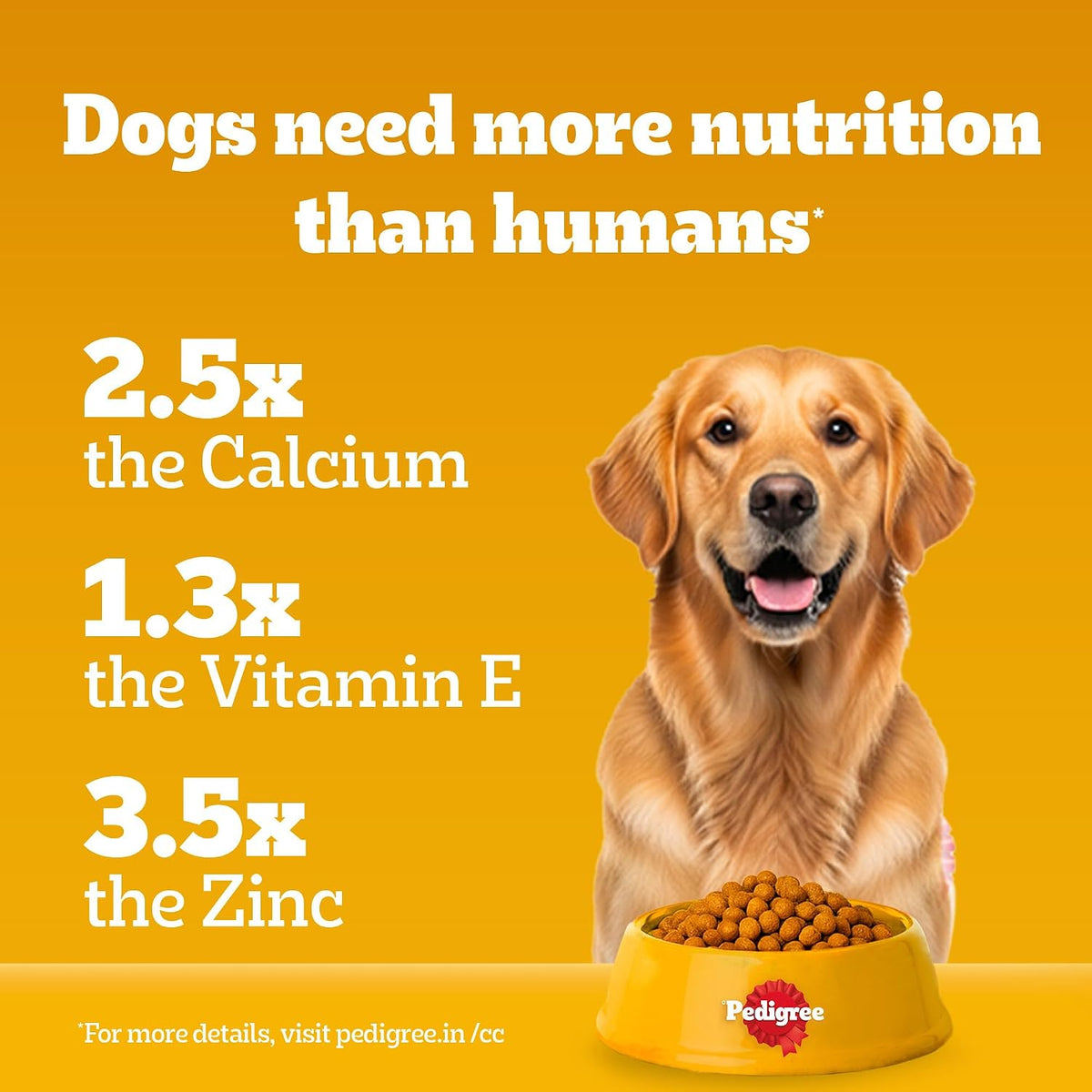 Pedigree Adult Dry Dog Food - Chicken & Vegetables - 3kg
