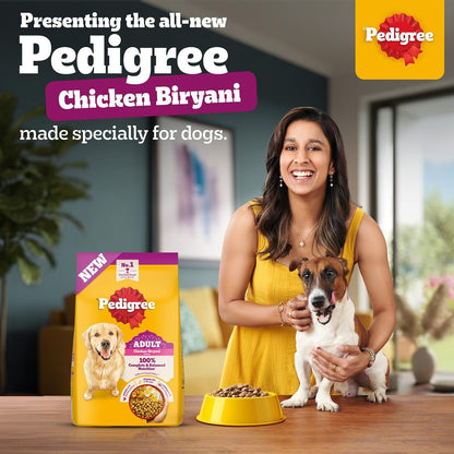 Pedigree Adult Dry Dog Food - Chicken Biryani - 1kg