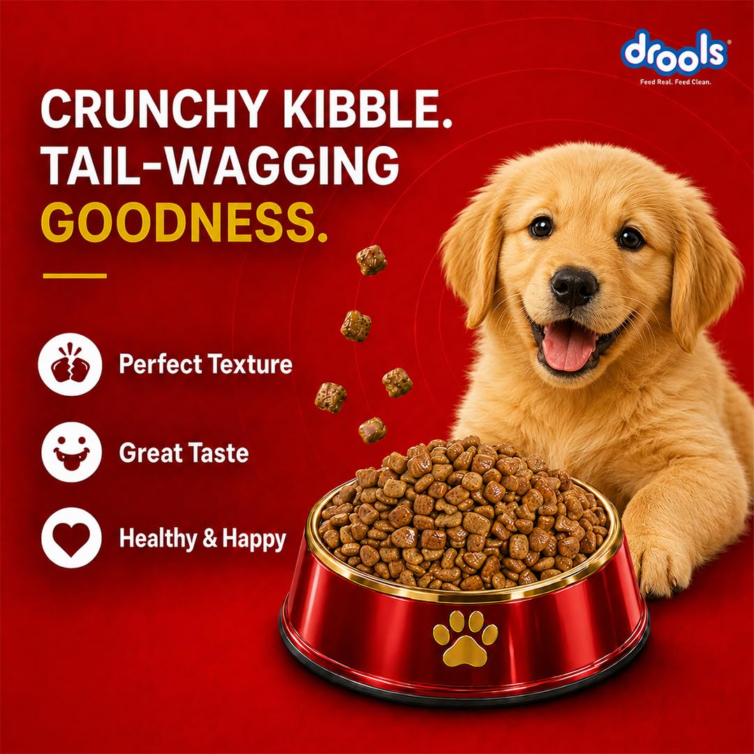 Drools Puppy Dry Dog Food - Meat & Milk - 2.8kg + 1kg