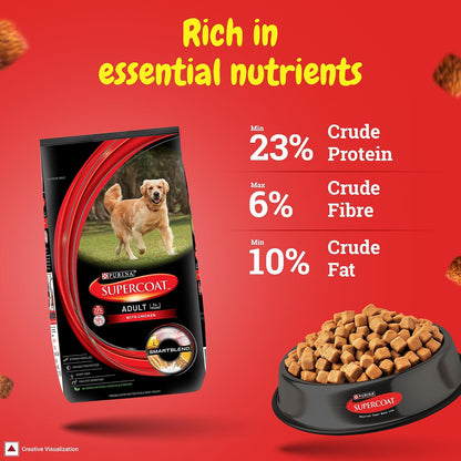Purina Supercoat Adult Dry Dog Food - Chicken - 2.5kg