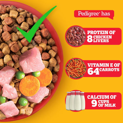 Pedigree Adult Dry Dog Food - Chicken & Vegetables - 3kg
