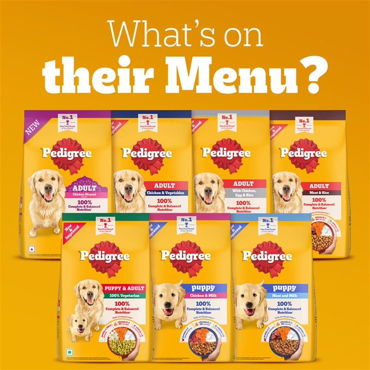 Pedigree Adult Dry Dog Food - Chicken & Vegetables - 3kg