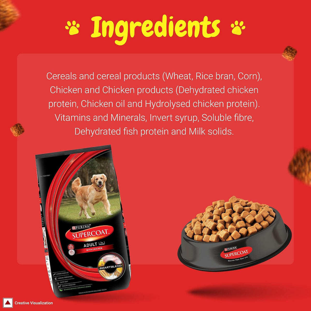 Purina Supercoat Adult Dry Dog Food - Chicken - 2.5kg