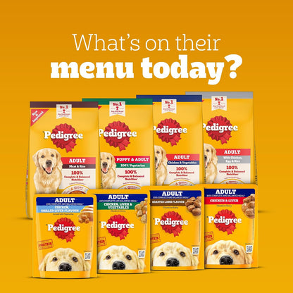 Pedigree Adult Wet Dog Food - Chicken & Liver Gravy - 130g x 12