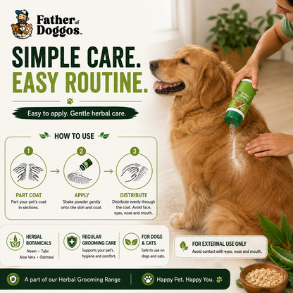 Herbal Anti Tick Powder for Dogs & Cats – 140 g