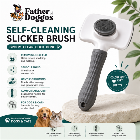 Self-Cleaning Slicker Brush for Dogs & Cats